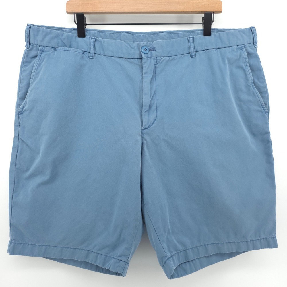 Uniqlo Mens Shorts Chino 321-413174 XXL Blue Casual Summer Cotton Flat Front